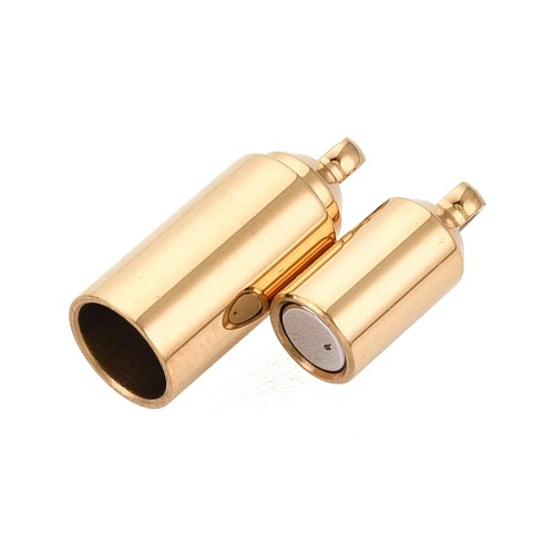 ZAP493 Zapięcie magnetyczne 5x16mm stal nierdzewna (IP)- złote 18K