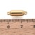 ZAP493 Zapięcie magnetyczne 5x16mm stal nierdzewna (IP)- złote 18K