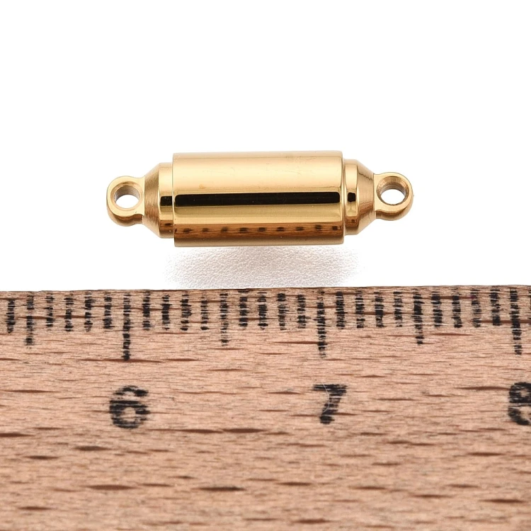 ZAP493 Zapięcie magnetyczne 5x16mm stal nierdzewna (IP)- złote 18K