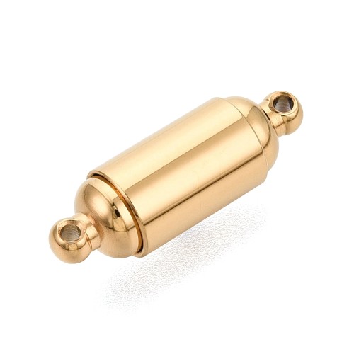ZAP494 Zapięcie magnetyczne 7,5x23mm stal nierdzewna (IP)- złote 18K