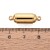 ZAP494 Zapięcie magnetyczne 7,5x23mm stal nierdzewna (IP)- złote 18K