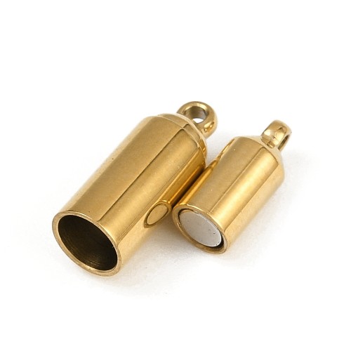 ZAP495 Zapięcie magnetyczne 5x16mm stal nierdzewna- złote