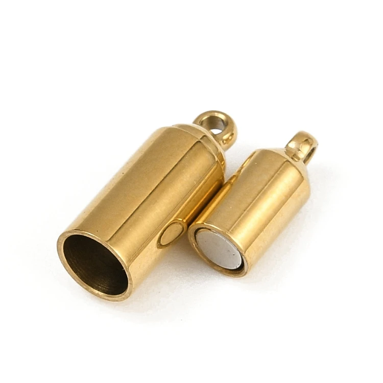 ZAP495 Zapięcie magnetyczne 5x16mm stal nierdzewna- złote