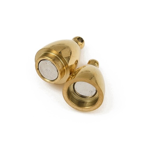 ZAP496 Zapięcie magnetyczne 9x24mm stal nierdzewna - złote
