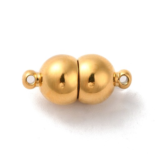 ZAP499 Zapięcie magnetyczne 8x18mm stal nierdzewna (IP)- złote 18K
