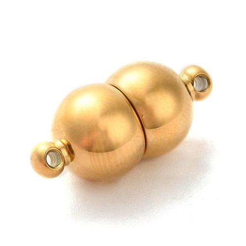 ZAP499 Zapięcie magnetyczne 8x18mm stal nierdzewna (IP)- złote 18K