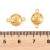 ZAP502 Zapięcie magnetyczne 9x14mm stal nierdzewna (IP)- złote