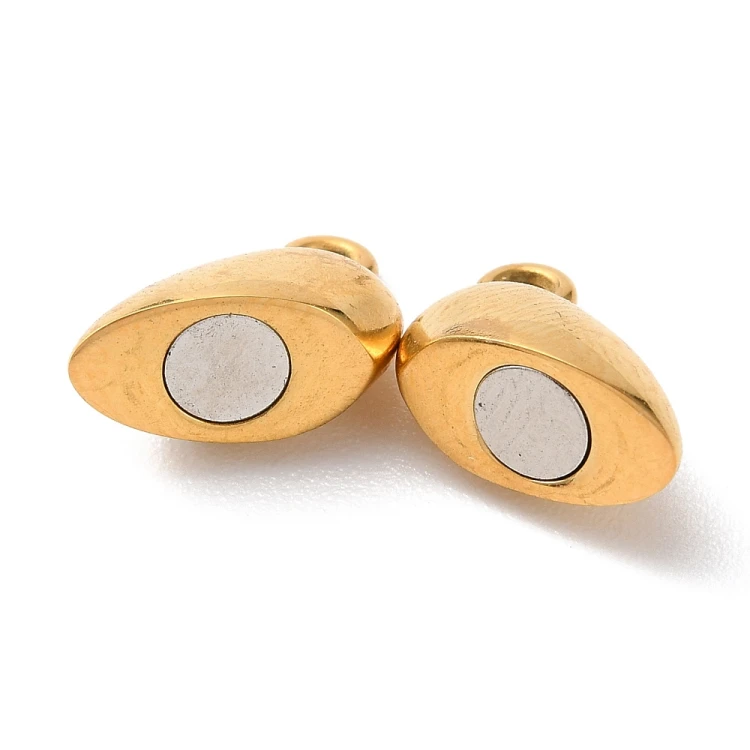 ZAP503 Zapięcie magnetyczne serce 11x16mm stal nierdzewna 316 chirurgiczna (IP)- złote