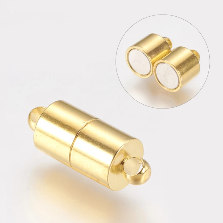 ZAP504 Zapięcie magnetyczne mosiężne 6x16mm- złote