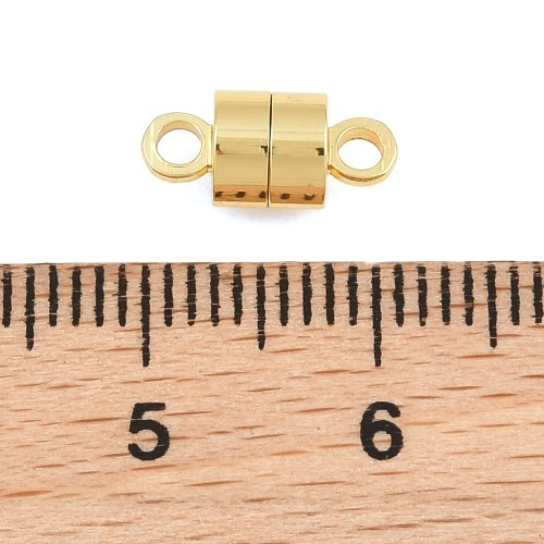 ZAP506 Zapięcie magnetyczne mosiężne 6x12mm- złote