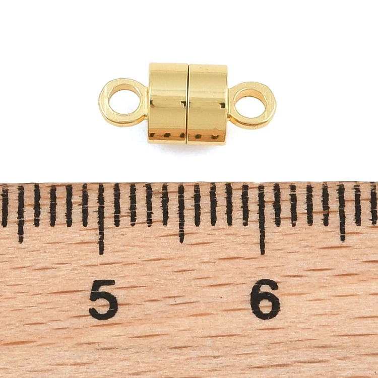 ZAP506 Zapięcie magnetyczne mosiężne 6x12mm- złote