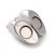 ZAP507 Zapięcie magnetyczne serce 11x17mm stal nierdzewna 316 chirurgiczna (IP)- platynowe
