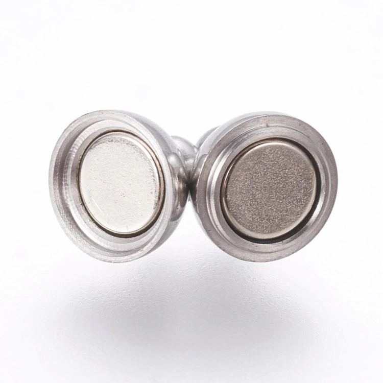ZAP508 Zapięcie magnetyczne 6x10mm stal nierdzewna- platynowe