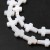 PEM20 Perły muszelkowe LUX koraliki krzyże 10x7x2,5mm sznur 38szt. kremowe