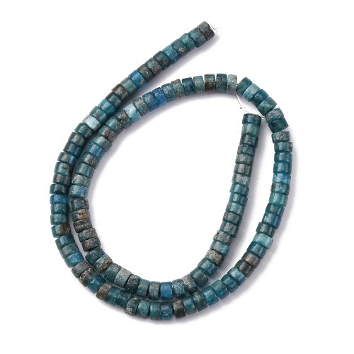 APT22 Apatyt kamień naturalny koraliki dyski Heishi 3,5x6mm sznur 116szt.