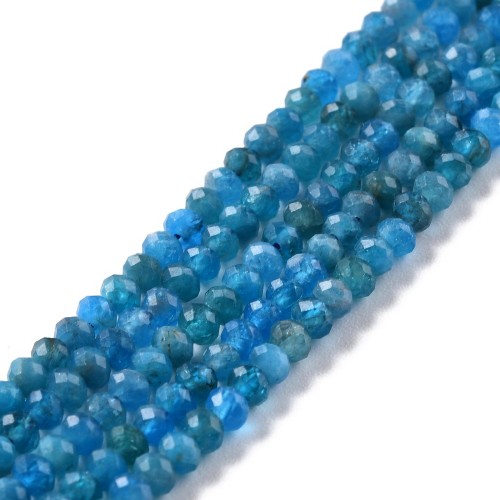 APT28 Apatyt kamień naturalny koraliki oponki rondelle 4x3mm fasetowane sznur 125szt