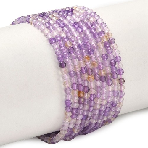 KK163 Ametryn kamień naturalny koraliki kule 2,5mm fasetowane sznur 170szt
