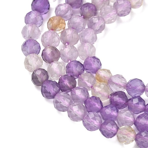 KK164 Ametryn kamień naturalny koraliki kule 3mm fasetowane sznur 126szt