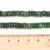 KK168 Fuchsyt kamień naturalny koraliki oponki rondelle 6x2mm fasetowane sznur 152szt