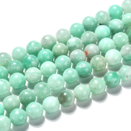 AMZ22 Amazonit kamień naturalny koraliki kule 8mm-8,5mm grad.A+ sznur 44szt