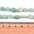 AMZ26 Amazonit kamień naturalny koraliki bryłki 9x8mm-12x9mm nuggets sznur 36szt