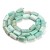 AMZ27 Amazonit kamień naturalny koraliki walec 6,5x10mm-7x11mm fasetowany sznur 31szt