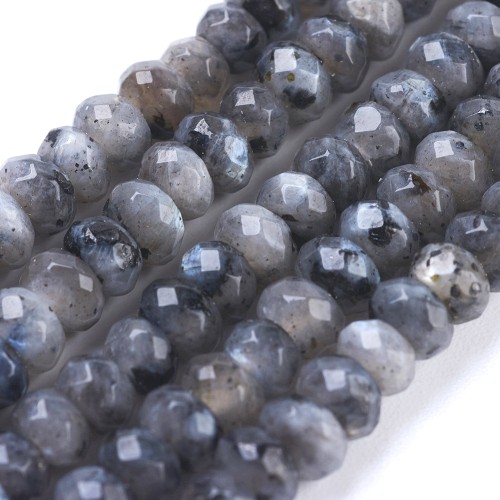 KK173 Larvikit norweski kamień księżycowy naturalny koraliki oponki rondelle 4x3mm fasetowane sznur 140szt