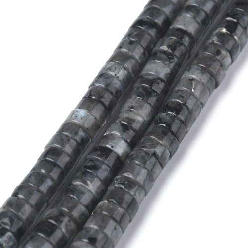 KK174 Larvikit norweski kamień księżycowy naturalny koraliki dyski heishi 6x3mm sznur 120szt