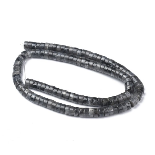 KK174 Larvikit norweski kamień księżycowy naturalny koraliki dyski heishi 6x3mm sznur 120szt