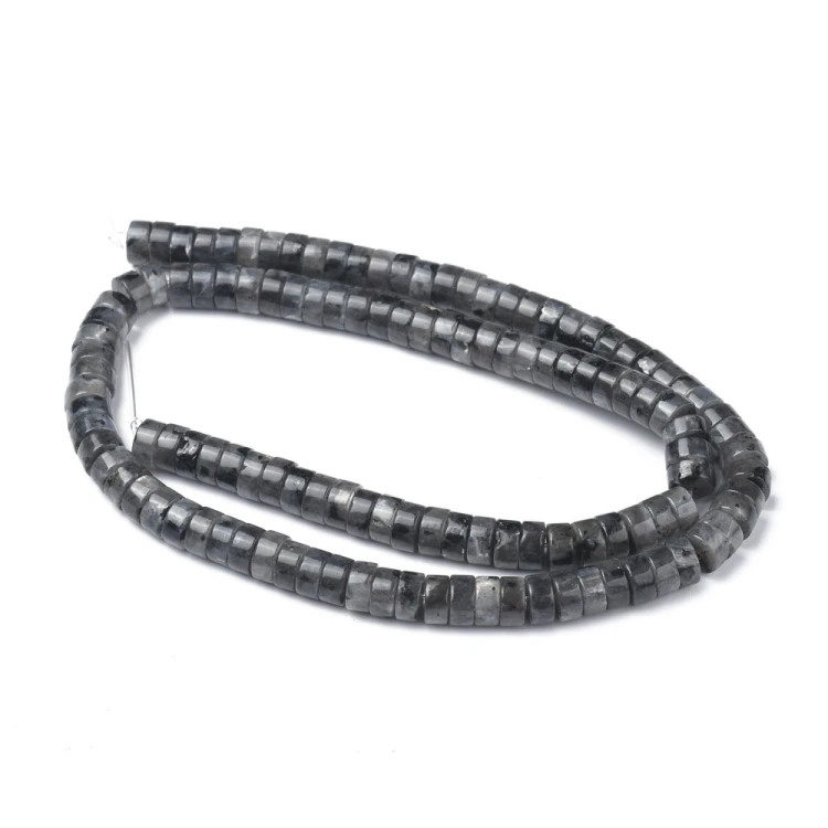 KK174 Larvikit norweski kamień księżycowy naturalny koraliki dyski heishi 6x3mm sznur 120szt