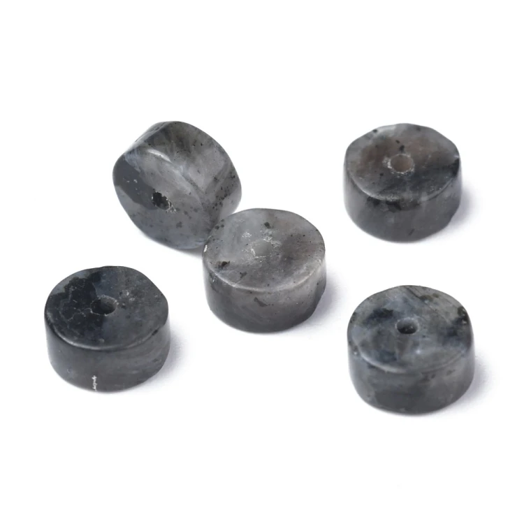 KK174 Larvikit norweski kamień księżycowy naturalny koraliki dyski heishi 6x3mm sznur 120szt