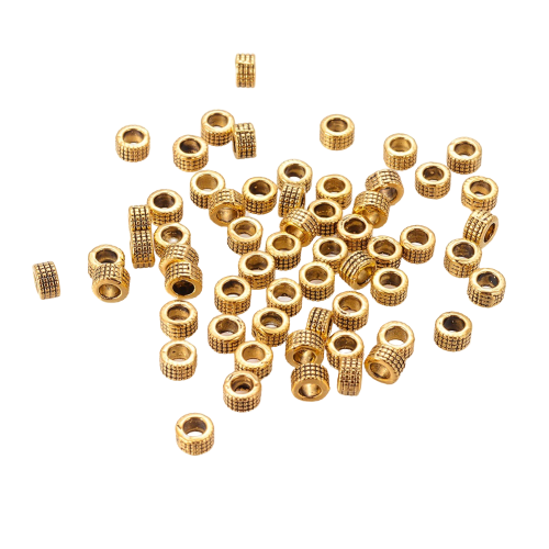 PRM689 Przekładka metalowa 3x5mm stare złoto 10szt