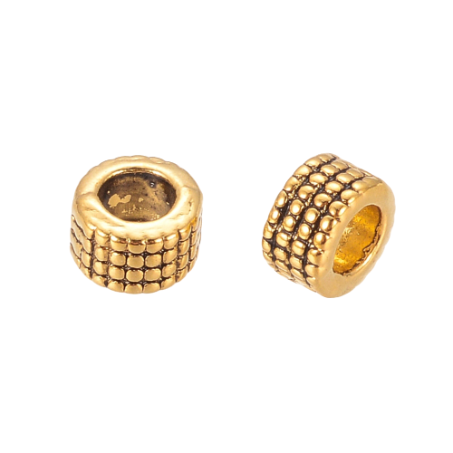PRM689 Przekładka metalowa 3x5mm stare złoto 10szt