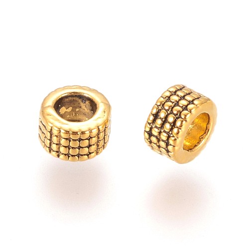 PRM689 Przekładka metalowa 3x5mm stare złoto 10szt