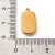 ZSS461 Zawieszka do biżuterii palma 10x17mm stal nierdzewna IP złota