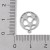 ZSS467 Zawieszka do biżuterii piłka nożna 12x14mm stal nierdzewna platynowa