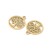 ZSS475 Zawieszka do biżuterii drzewo życia tree of live 12x14mm stal nierdzewna IP złote 14K