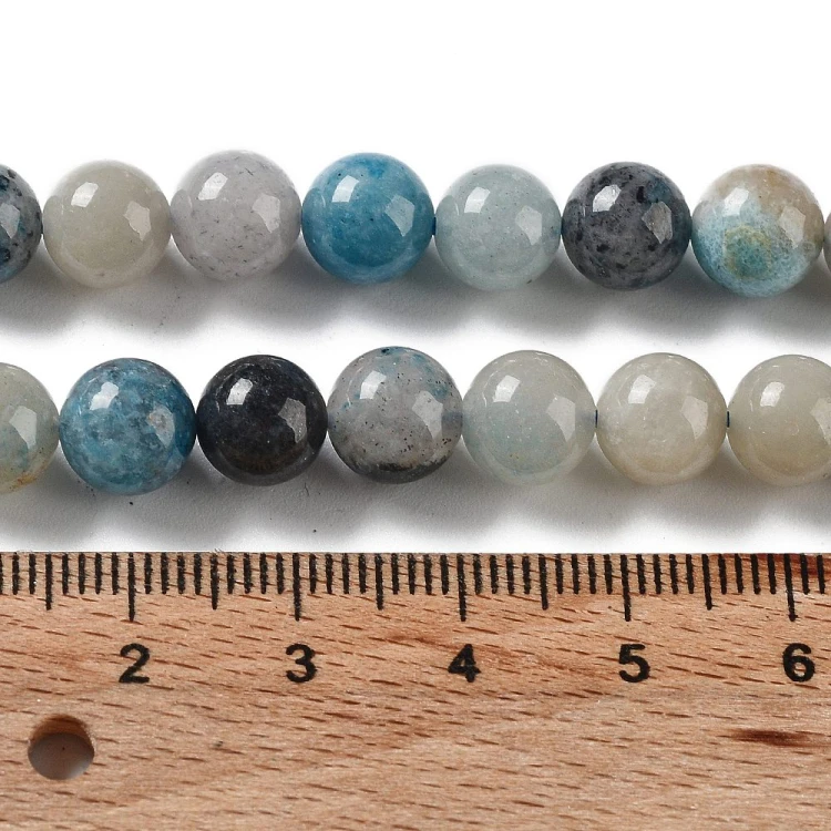 KK177 Trolleit kamień naturalny koraliki kule 8,5mm-9mm sznur 46szt