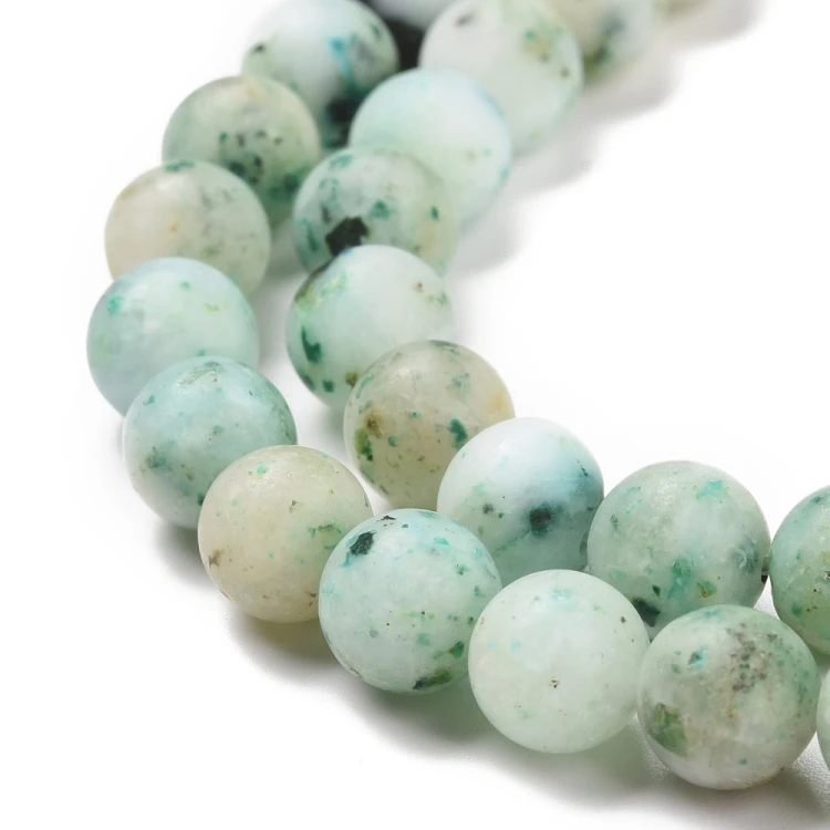 KK178 Chryzokola kamień naturalny koraliki kule 8mm sznur 49szt