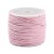 SW101 Sznurek bawełniany woskowany 1mm rolka 20m - różowy
