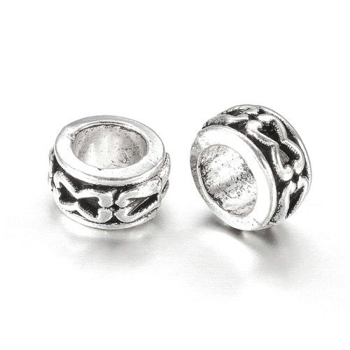 PRM693 Przekładka metalowa ozdobna 6x3,5mm 5szt