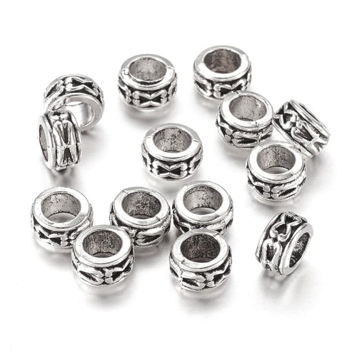 PRM693 Przekładka metalowa ozdobna 6x3,5mm 5szt