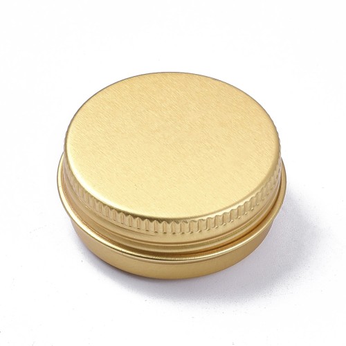 SP45 Pojemnik słoik słoiczek aluminiowy zakręcany 40x18mm 18ml złoty