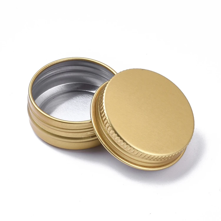 SP45 Pojemnik słoik słoiczek aluminiowy zakręcany 40x18mm 18ml złoty