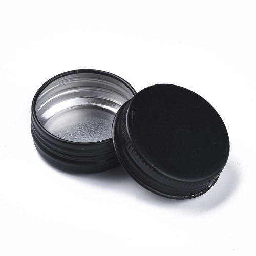 SP46 Pojemnik słoik słoiczek aluminiowy zakręcany 40x18mm 18ml czarny