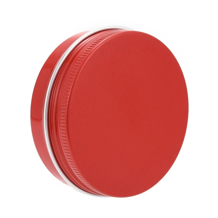 SP48 Pojemnik słoik słoiczek aluminiowy zakręcany 66x25mm 60ml czerwony