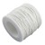 SW104 Sznurek pleciony bawełniany woskowany 1mm rolka 90m - biały