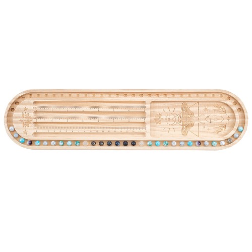 beb11 Tablica drewniana taca do projektowania biżuterii z koralików BEAD BOARD
