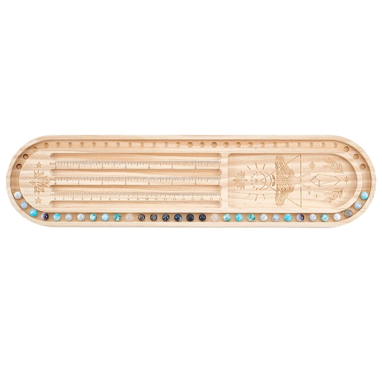beb11 Tablica drewniana taca do projektowania biżuterii z koralików BEAD BOARD