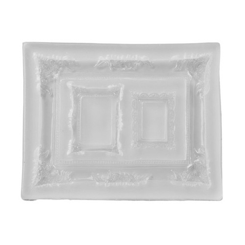BFS738 Forma foremka silikonowa do żywicy zawieszka 13x10cm ramka